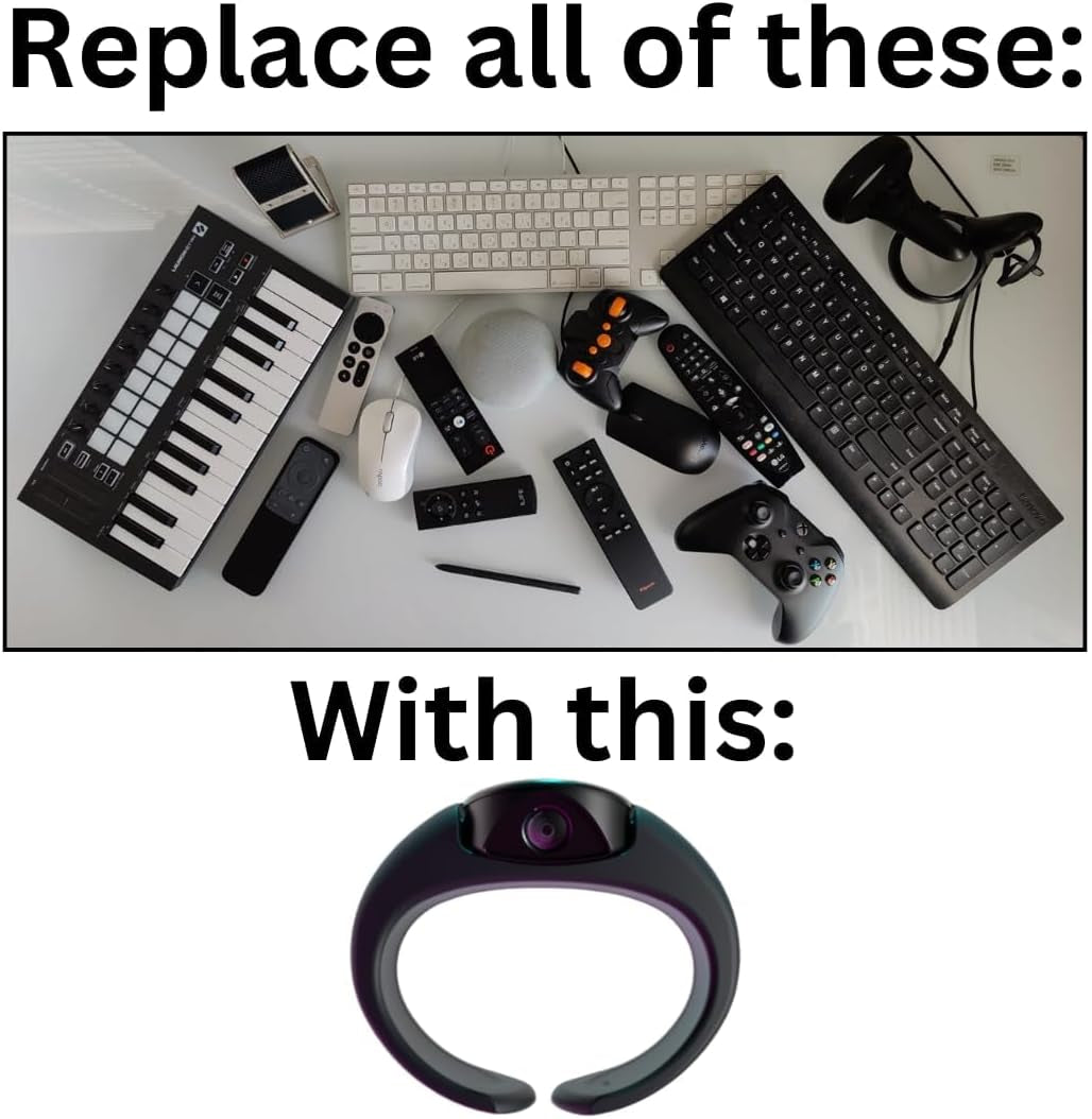 Tapxr - Wrist Worn Keyboard, Airmouse & Controller for VR, AR, MR, Tablets, PC, Laptops, Smartwatch, Smartphones, Tvs & Projectors.