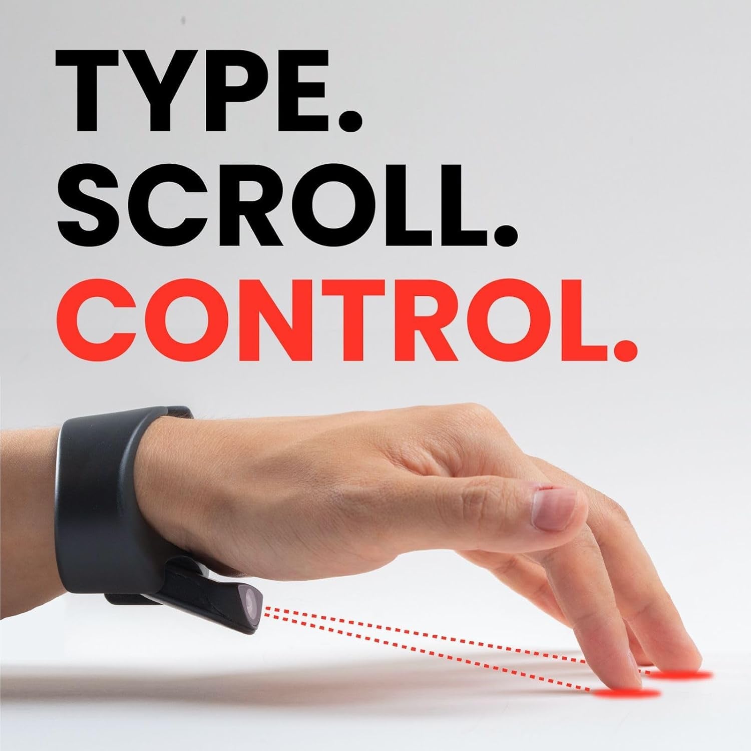Tapxr - Wrist Worn Keyboard, Airmouse & Controller for VR, AR, MR, Tablets, PC, Laptops, Smartwatch, Smartphones, Tvs & Projectors.