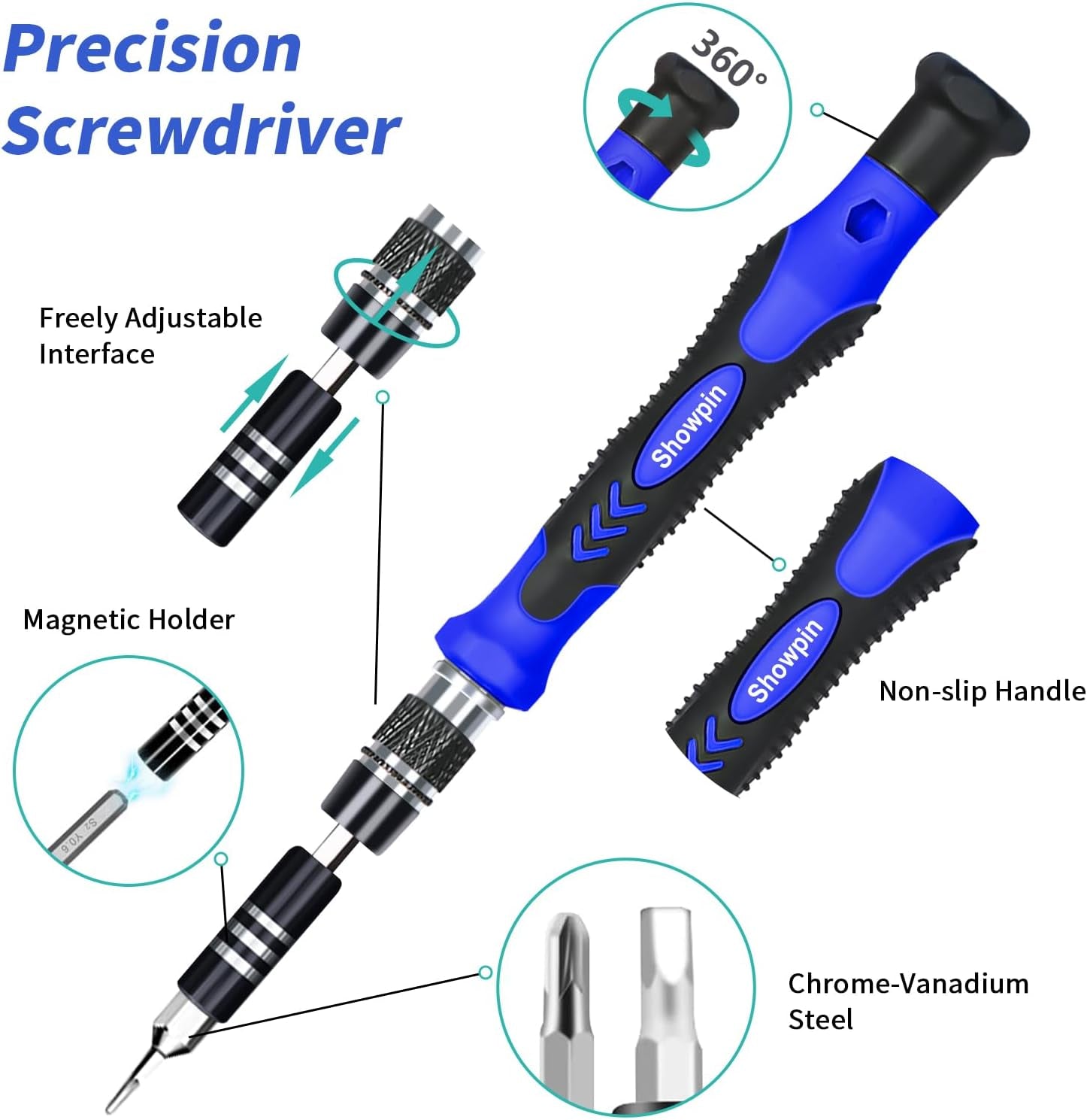 Electronics Precision Screwdriver Set: Laptop Tool Kit with 120 Megnatic Bits for Computer PC Iphone Xbox PS4 Switch RC Repair Suitable for IT Tech DIY