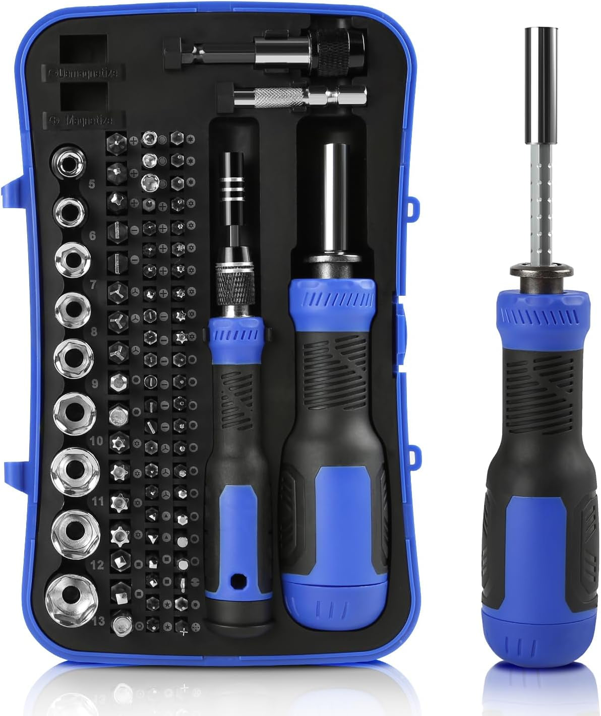 Precision Screwdriver Bits & Socket Set | 77Pcs Screwdriver Repair Tool Kit with Built-In Magnetizer for Computer, PC, Laptop, Xbox, Furniture Car Electronics, DIY, Home & Office, Gift