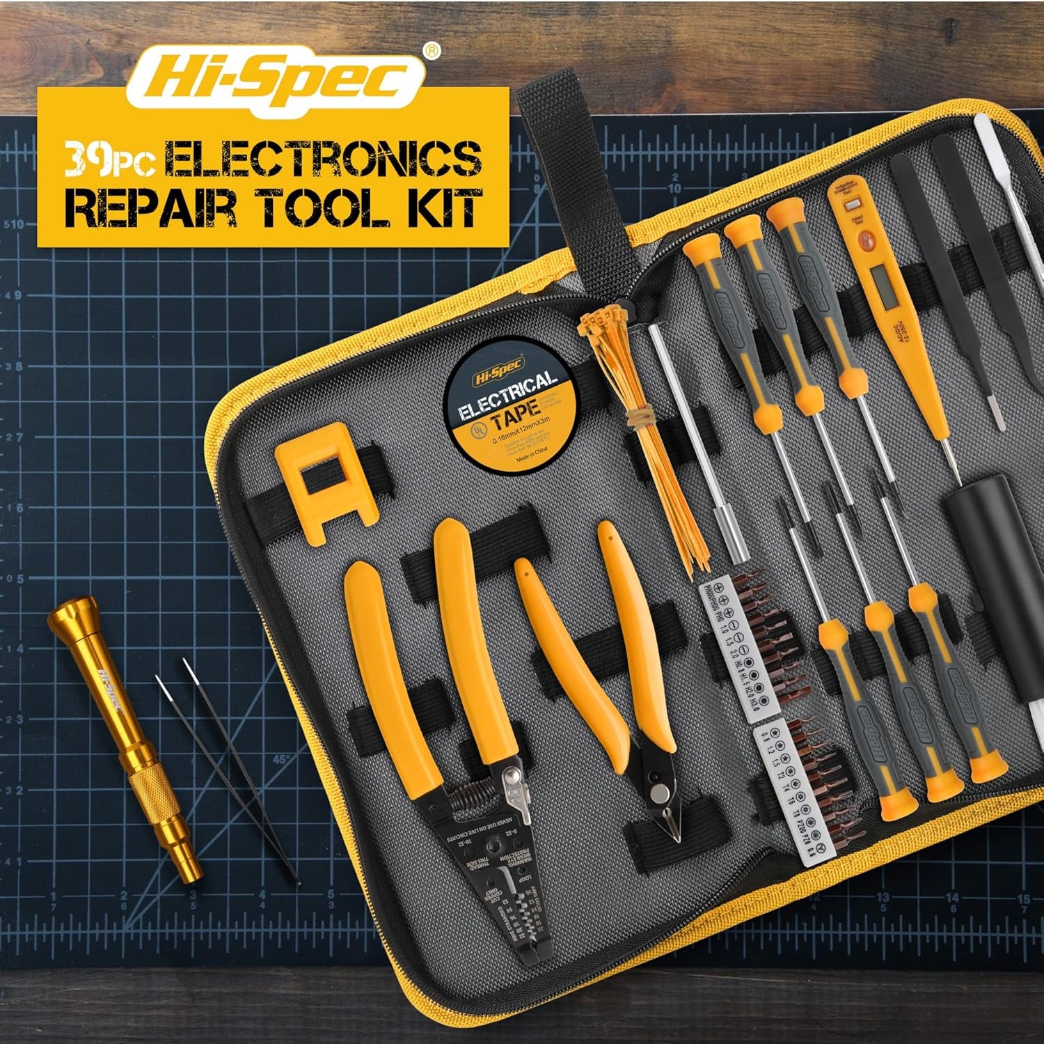 39Pc Electronics Repair & Opening Tool Kit Set for Laptops, Phones, Devices, Computer & Gaming Accessories. Precision Small Screwdrivers with Pentalobe Bits for Iphones & Macbooks