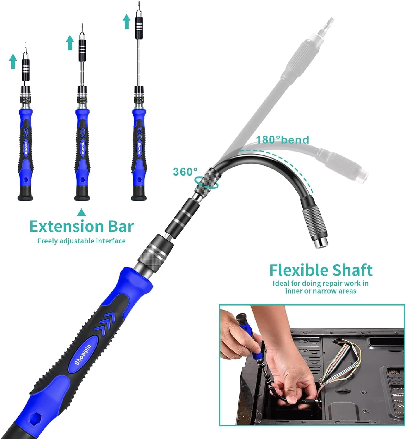 Electronics Precision Screwdriver Set: Laptop Tool Kit with 120 Megnatic Bits for Computer PC Iphone Xbox PS4 Switch RC Repair Suitable for IT Tech DIY