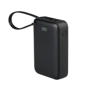 10,000Mah Portable Power Bank with Built-In USB-C Cable, Fast Charging