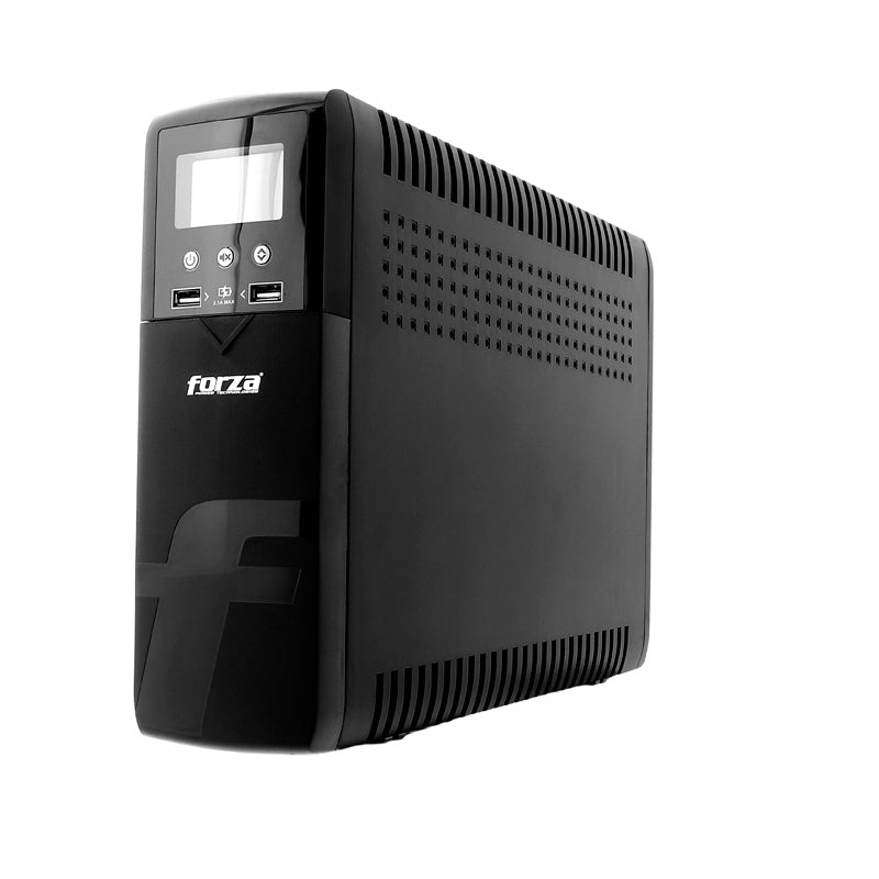 Forza APFC Pure Sine Wave UPS 1500VA/900W, 10 out, USB, LCD, 120V