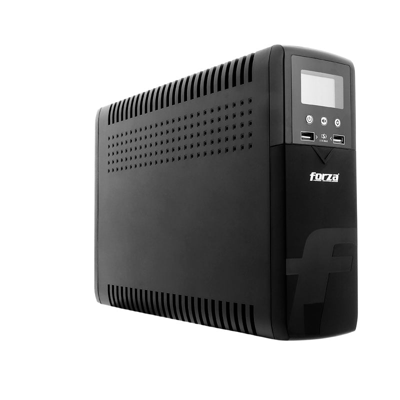Forza APFC Pure Sine Wave UPS 1500VA/900W, 10 out, USB, LCD, 120V