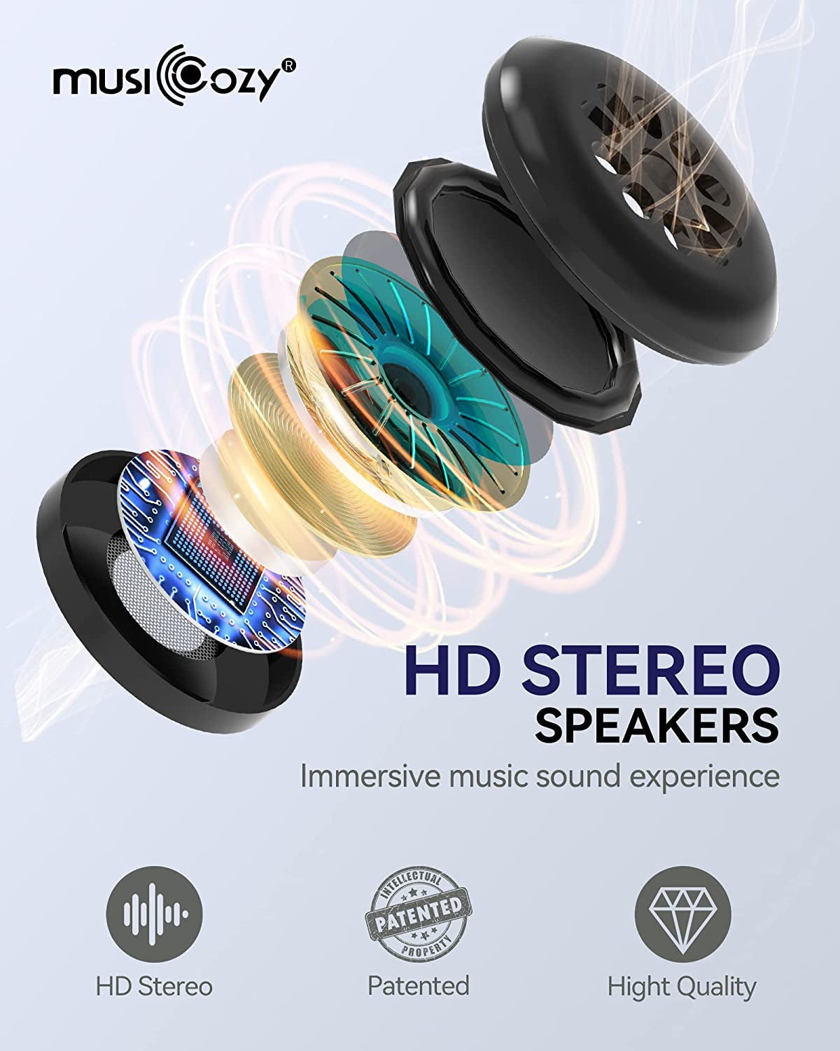 Sleep Headphones Bluetooth 5.2 Headband Breathable Sleeping Headphones, Wireless Music Eye Mask Earbuds Earphones for Side Sleepers Men Women Air Travel Cool Tech Gadget Gifts